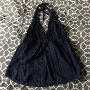 Dark Blue Halter Top;)